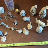 Mixed Ceramic Animal Figurines, Seashells, and Decorative Items - thumbnail 3 of 10
