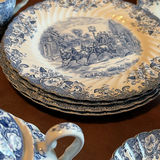 Blue and White Transferware Dinnerware Set - thumbnail 9 of 13