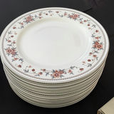 Floral Pattern Dinnerware Set with Plates, Cups, Saucers, Bowls, Platter, and Butter Dish - thumbnail 13 of 17