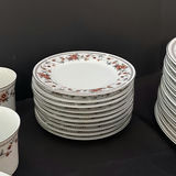 Floral Pattern Dinnerware Set with Plates, Cups, Saucers, Bowls, Platter, and Butter Dish - thumbnail 12 of 17