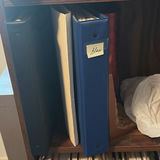 Wooden Bookshelf with Books, Binders, and Decorative Items - thumbnail 4 of 12