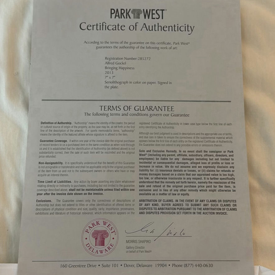Park West Art Prints and Floral Painting with Certificates of Authenticity - image 6 of 8