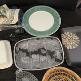 Assorted Serving Platters, Glass Bowls, and Decorative Trays - thumbnail 8 of 13