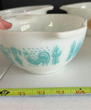 Vintage Milk Glass Mixing Bowls and Covered Casserole Dish - thumbnail 6 of 10