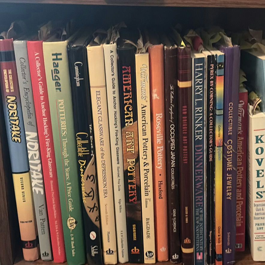 Wooden Bookshelf with Books, Binders, and Decorative Items - image 6 of 12