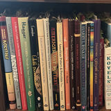 Wooden Bookshelf with Books, Binders, and Decorative Items - thumbnail 6 of 12
