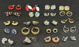 Assorted Vintage Clip-On and Hoop Earrings Collection - thumbnail 1 of 3