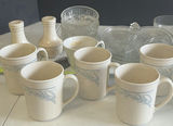 Assorted Ceramic Mugs, Glass Bowls, and Serving Dishes - thumbnail 3 of 10