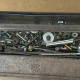 Craftsman Metal Toolbox with Assorted Hardware and Hammers - thumbnail 2 of 4