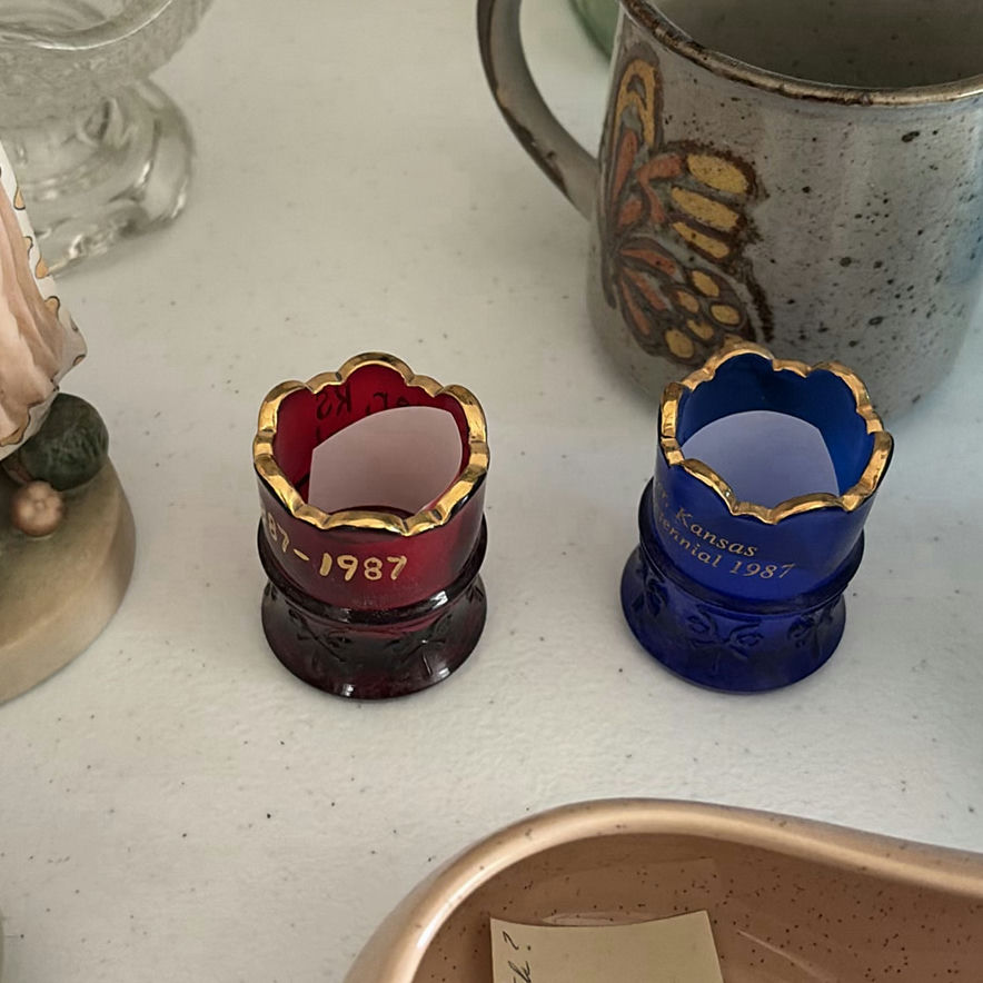 Assorted Ceramic and Glass Decorative Pitchers, Teapots, and Figurines - image 7 of 9
