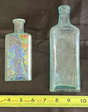 Collection of Five Aqua Glass Bottles - thumbnail 2 of 5