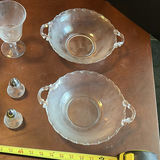 Frosted Glass Stemware, Bowls, Tray, and Shakers - thumbnail 6 of 6