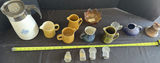 Assorted Ceramic Pitchers, Glass Shakers, and Serving Pieces - thumbnail 1 of 9