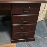 Wood Executive Desk with Drawers - thumbnail 6 of 8