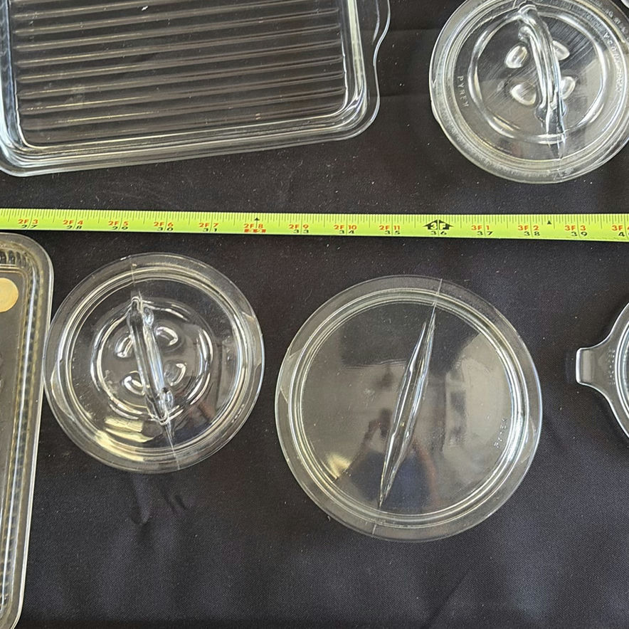Collection of Clear Glass Serving Dishes and Lids - image 8 of 12