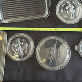 Collection of Clear Glass Serving Dishes and Lids - thumbnail 8 of 12