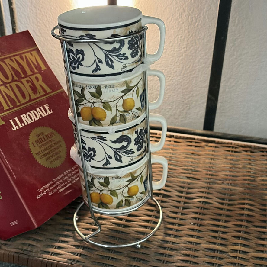 Metal and Wicker Shelving Unit with Books and Decorative Items - image 10 of 19