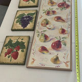 Set of Four Framed Fruit Wall Art Prints - thumbnail 3 of 3