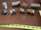 Ceramic Miniature Houses, Glass Bowls, Pitcher, Vase, and Decorative Tile - thumbnail 2 of 10