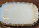 Assorted Vintage Glassware, Serving Trays, Bowls, Cups, and Metal Serving Dish - thumbnail 4 of 8