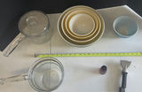 Glass Saucepans, Mixing Bowls, and Kitchen Utensils - thumbnail 1 of 6