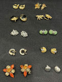 Assorted Vintage Clip-On and Stud Earrings Collection - thumbnail 2 of 3
