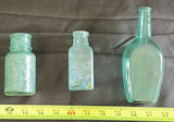 Collection of Five Aqua Glass Bottles - thumbnail 3 of 5