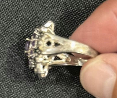 Two Sterling Silver Purple Stone Rings - image 3 of 5