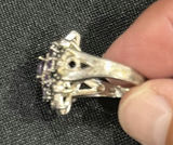 Two Sterling Silver Purple Stone Rings - thumbnail 3 of 5
