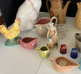 Assorted Ceramic and Glass Decorative Pitchers, Teapots, and Figurines - thumbnail 4 of 9