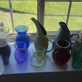Collection of Decorative Glassware, Vases, and Ceramic Containers - thumbnail 6 of 10
