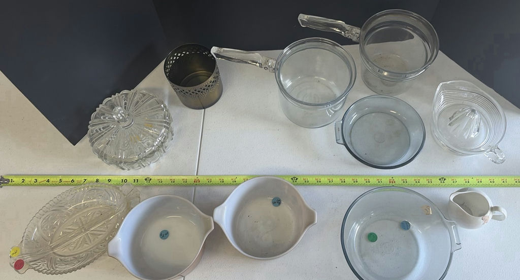 Assorted Glassware and Kitchen Serving Pieces - image 1 of 9