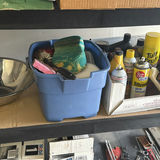 Garage Shelving Unit with Automotive Fluids, Cleaning Supplies, and Tools - thumbnail 5 of 9