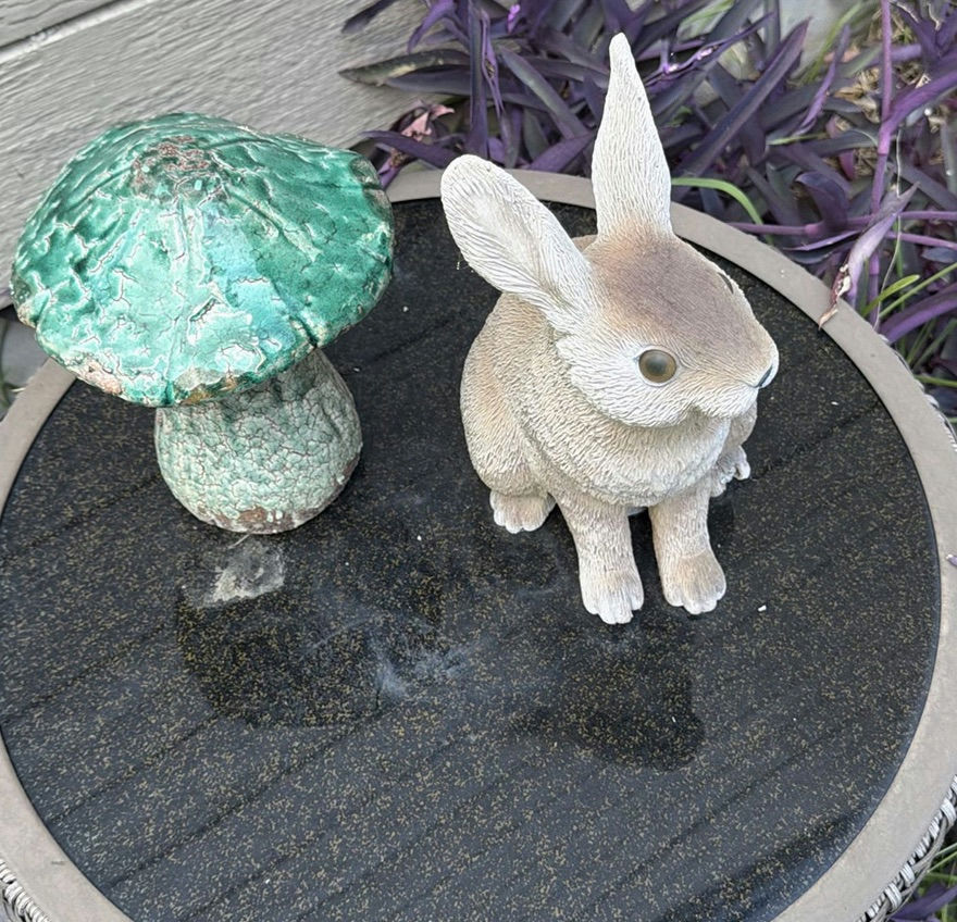Outdoor Hose Reel Box, Side Table, and Garden Figurines - image 4 of 7