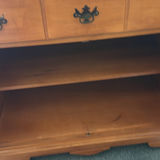 Wooden Cabinet with Drawers and Louvered Doors - thumbnail 7 of 7