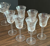 Etched Stemware Glass Set - thumbnail 2 of 4