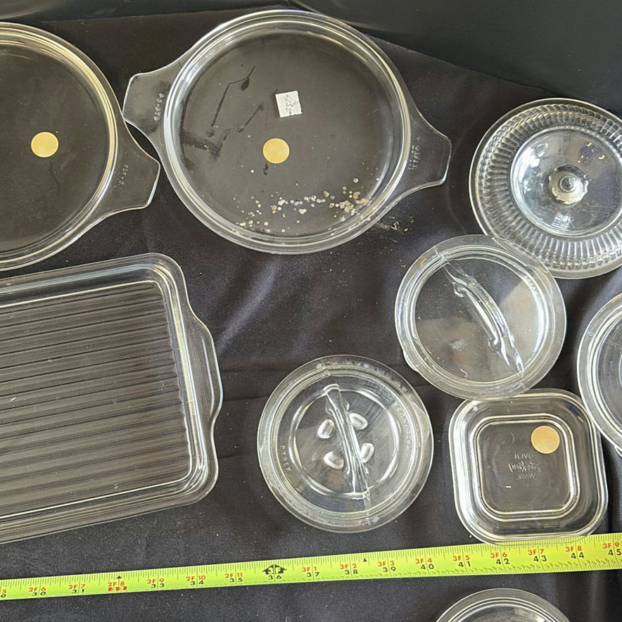 Collection of Clear Glass Serving Dishes and Lids - image 10 of 12