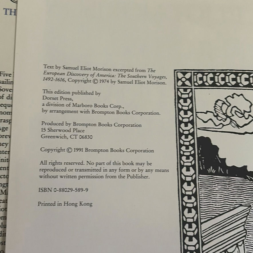 Samuel Eliot Morison Christopher Columbus: The Voyage of Discovery 1492 Book - image 2 of 5