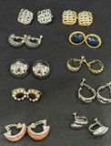 Assorted Vintage Clip-On and Hoop Earrings Collection - thumbnail 3 of 3