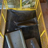 Yellow Utility Garden Cart with Assorted Yard and Workshop Items - thumbnail 4 of 5