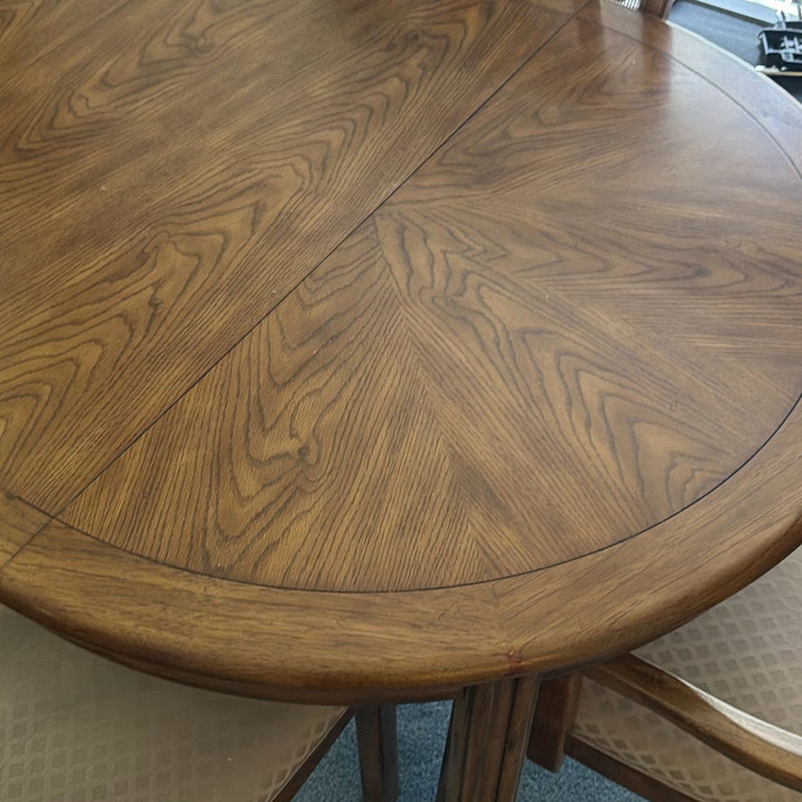 Wood Dining Table and Chairs - image 4 of 6