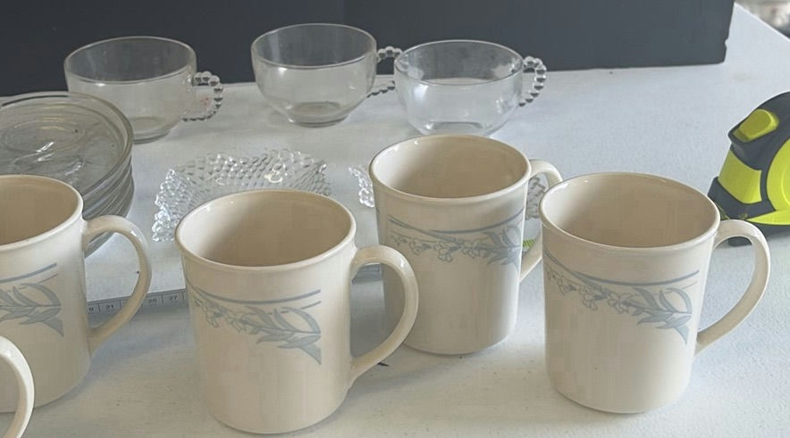 Assorted Ceramic Mugs, Glass Bowls, and Serving Dishes - image 4 of 10