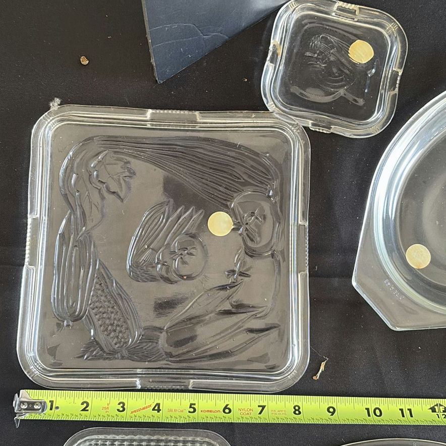 Collection of Clear Glass Serving Dishes and Lids - image 2 of 12