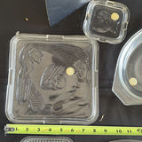 Collection of Clear Glass Serving Dishes and Lids - thumbnail 2 of 12