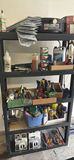 Garage Shelving Unit with Automotive Fluids, Cleaning Supplies, and Tools - thumbnail 1 of 9