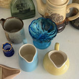 Assorted Ceramic and Glass Decorative Pitchers, Teapots, and Figurines - thumbnail 9 of 9