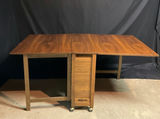 Mid-Century Modern 5-Piece "Stowaway" Drop-Leaf Dining Set - thumbnail 8 of 21