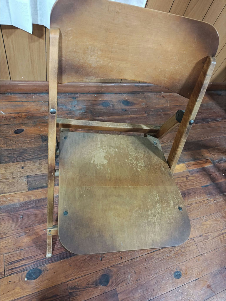Lot of 4 Vintage Mid-Century Wooden Folding Chairs - image 4 of 8