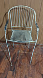 Lot of 5 Vintage Weathered Wrought Iron Counter Height Stools - thumbnail 9 of 11