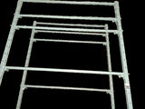 Ultra Heavy-Duty Rolling Wardrobe Rack - Double-Sided, Rail, 8 Rail Height Adjustable - thumbnail 2 of 7